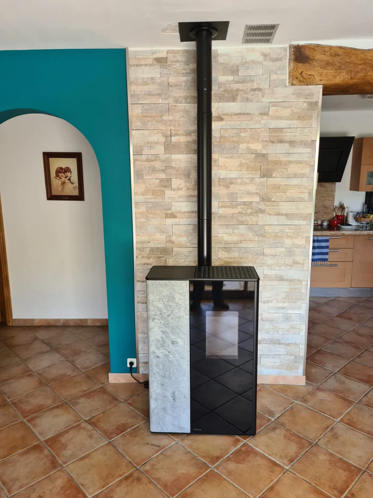 Photo d'une installation par Ambiance Feu chez un client